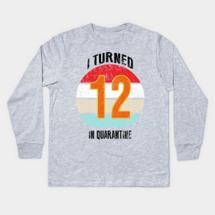 12th birthday in quarantine Kids Long Sleeve T-Shirt